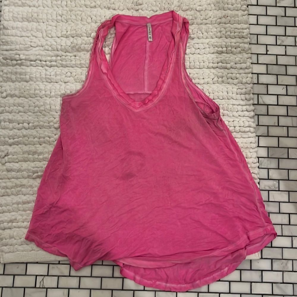 Z.Supply hot pink v neck tank top size XS